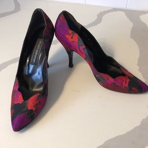 Stuart Weitzman floral pumps